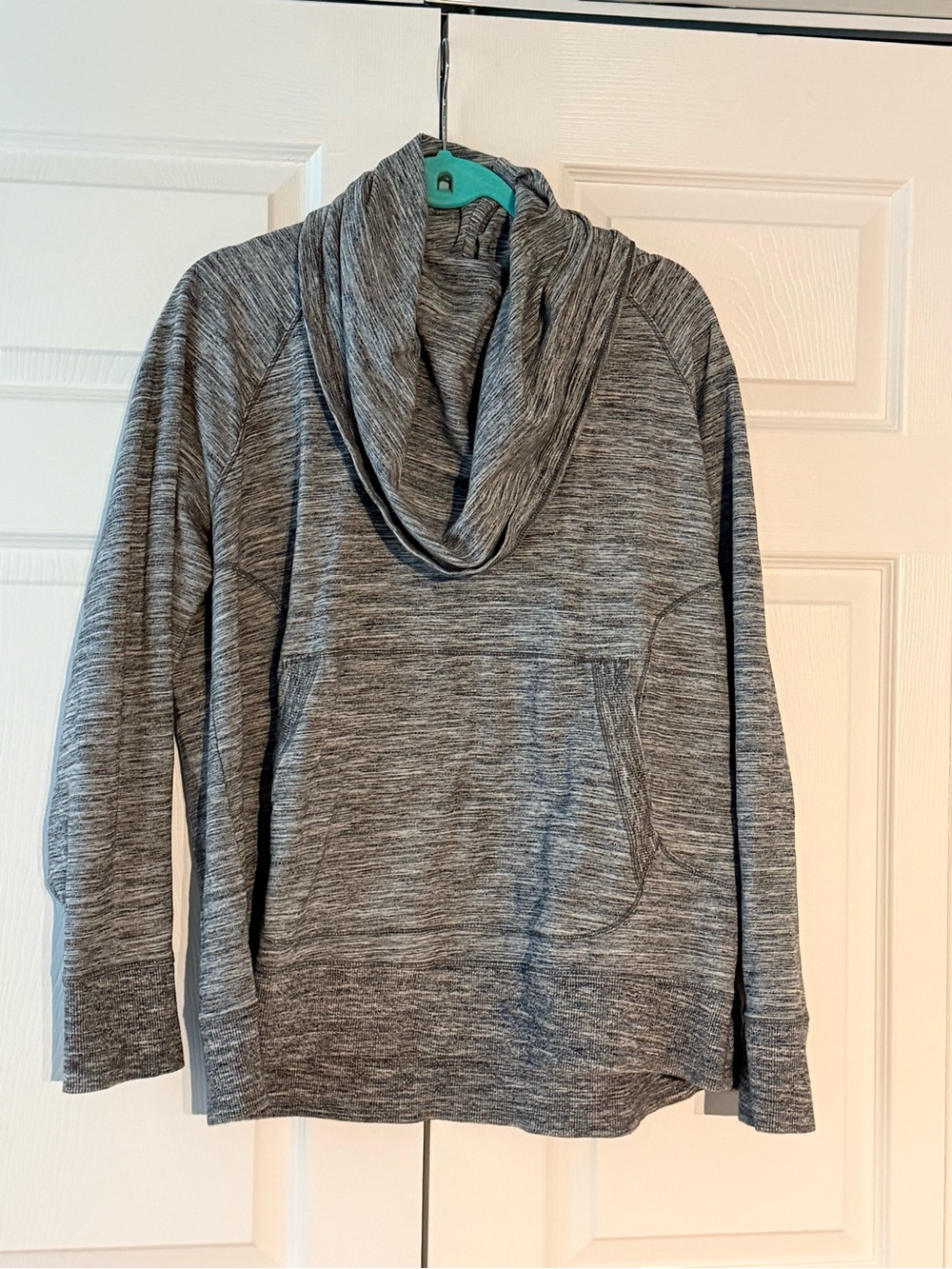 Heather Gray Cowl Neck Pullover Sweater